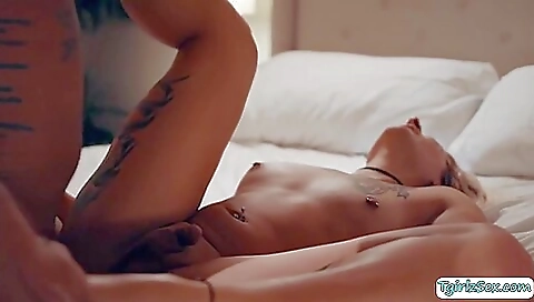 Busty blonde gets her big ass fucked by her stepbrother