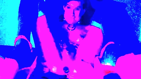 A brunette with a big booty is playing with her toys