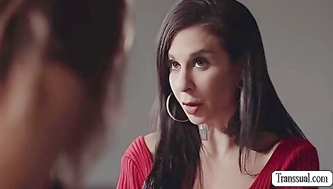 Trans lady fucked like a real bitch by a big stepmom