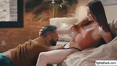 big titties brunette babe sucks and gets fucked in her ass