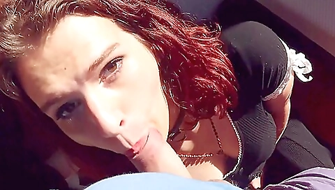 Hot slut with a red dress gives a good ride to a dick