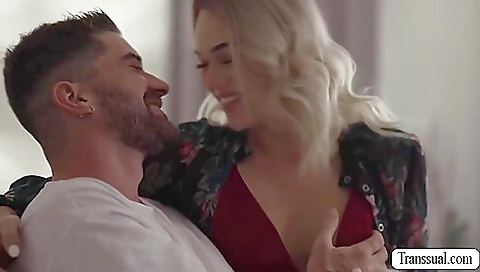 Gorgeous blonde gets her ass nailed with a hard fuck