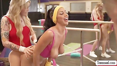 Transvestite and anal porn of a blonde with big boobs