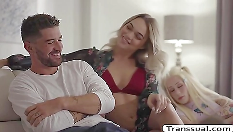 Busty blonde babe gets her asshole pounded in porn video